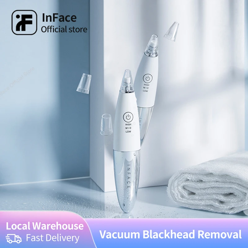 

InFace Vacuum Blackhead Remover Skin Care Pore Acne Pimple Removal Blackhead Removal Device Vacuum Pore Cleaner