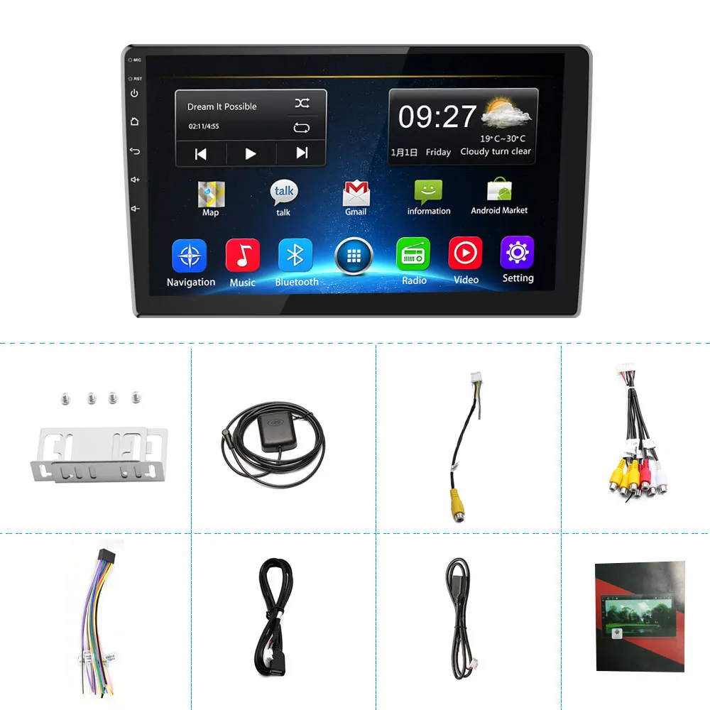 Podofo 2 Din Android Car Radio Car Multimedia Player 2din Autoradio Double DIN For Volkswagen Nissan toyota Kia Universal Stereo