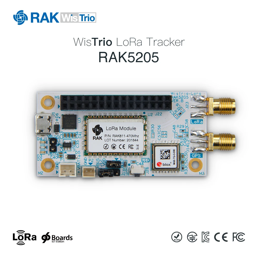 LoRa трекер с открытым исходным кодом RAK811 Беспроводное дистанционное