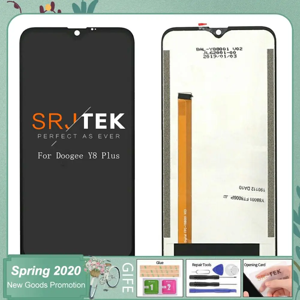 

Tested 6.21'' For Doogee Y8 Plus LCD Display Touch Screen Digitizer Assembly For Doogee Y8 Plus LCDs Replacement Repair Parts