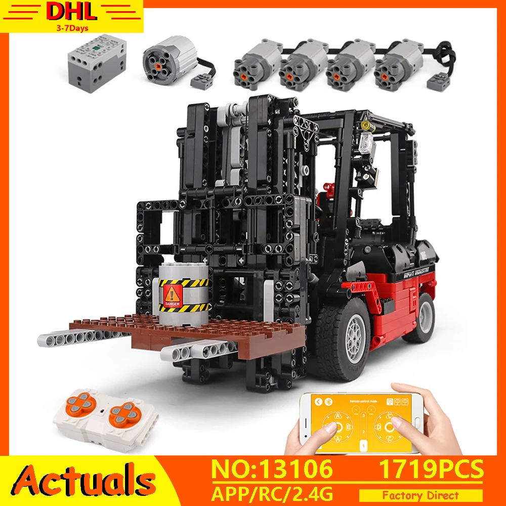 

Technic Series City Engineering Vehicles RC Forklift Mk II Truck Model Building Blocks Bricks Compatible With MOC-3681 Kids Toys