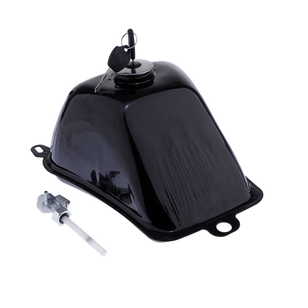 MagiDeal бензиновое топливо бак с хромированной крышкой и кран и 2 клавиши для 110 125cc