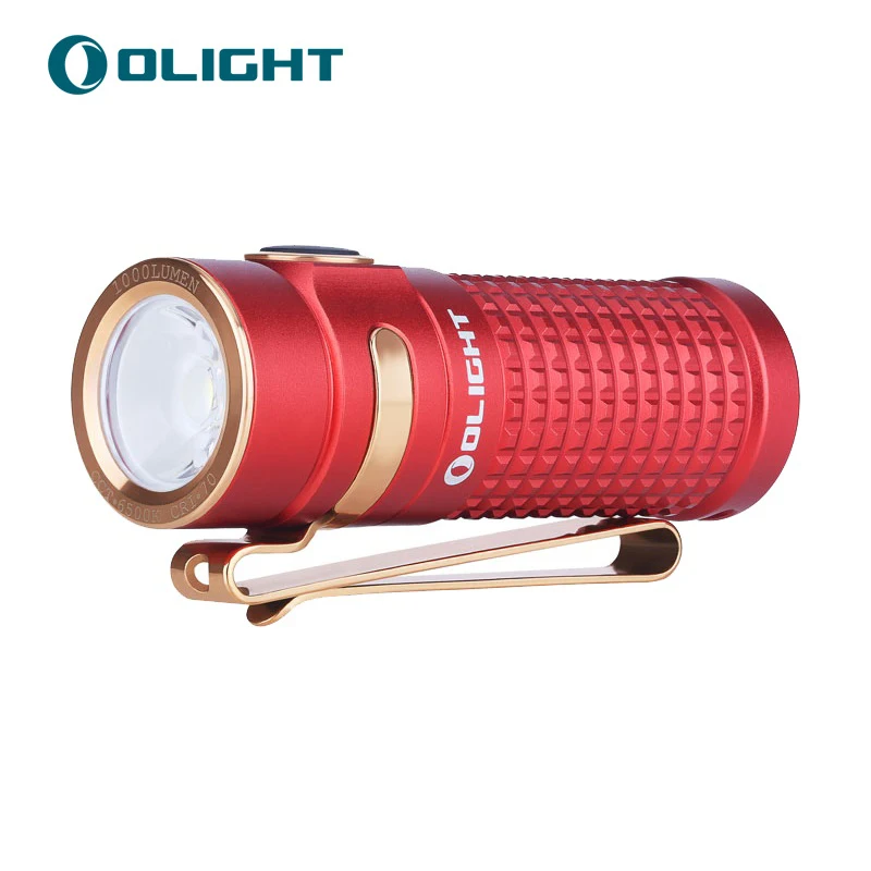 Новый красный фонарик Olight S1R Baton II 1000 люмен с магнитной зарядкой через USB|torch