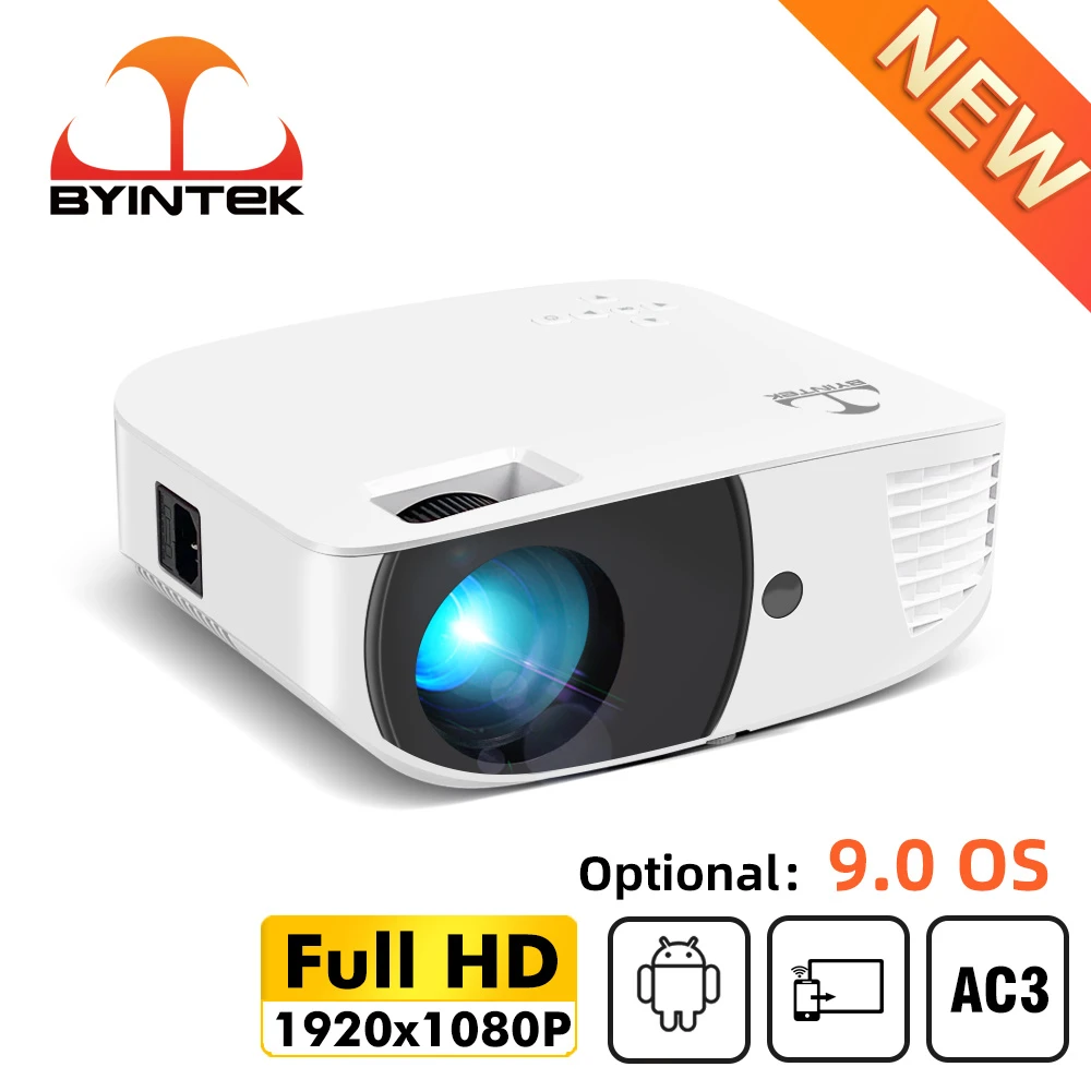 projector tv BYINTEK K20X Full HD 1080P Smart Android WIFI LED Video LCD Home Theater Video Projector for Smartphone 3D 4K Cinema yaber projector