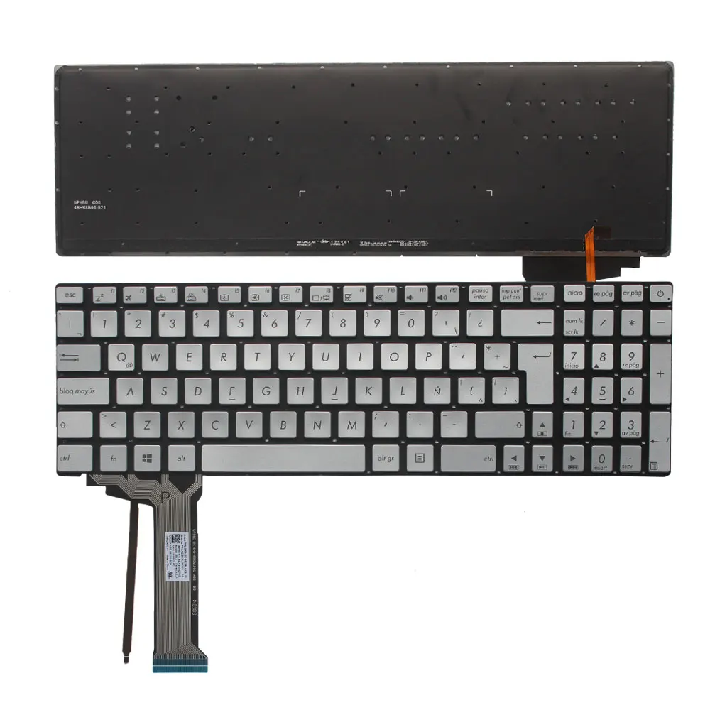 Новая латинская Клавиатура для ноутбука ASUS ZX50JX ZX50VW ZX50VX ZX70VW ZX70 ZX70V с подсветкой LA