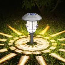 2 шт. уличный Солнечный светодиодный садовый ландшафтный светильник водонепроницаемый садовый декоративный светильник энергосбережение и защита окружающей среды