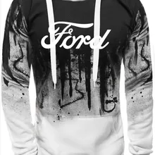 Весенне-осенняя куртка с капюшоном ford mustang, принт с логотипом автомобиля, одежда с градиентом, флисовая толстовка с длинным рукавом, Мужская толстовка, wo, мужские толстовки с капюшоном