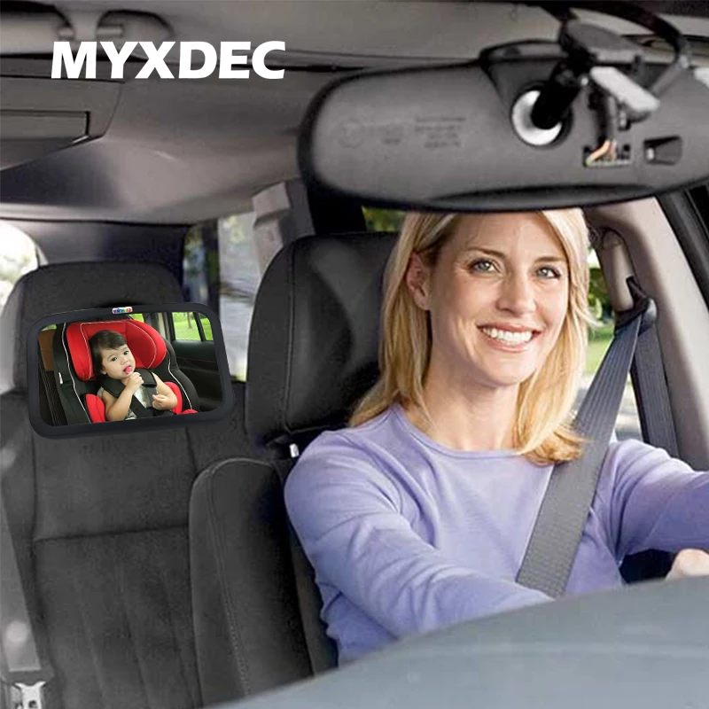 

Adjustable Convex Clear View Mirror 360 Degree Rotation Sucker Lock Car Interior Auxiliary Mirror Baby Kid Safety Care