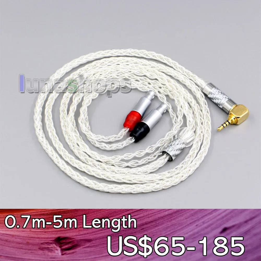 LN006428 99% Pure Silver Headphone Cable For Sennheiser HD800 HD800s HD820s HD820 Enigma Acoustics Dharma D1000 | Электроника