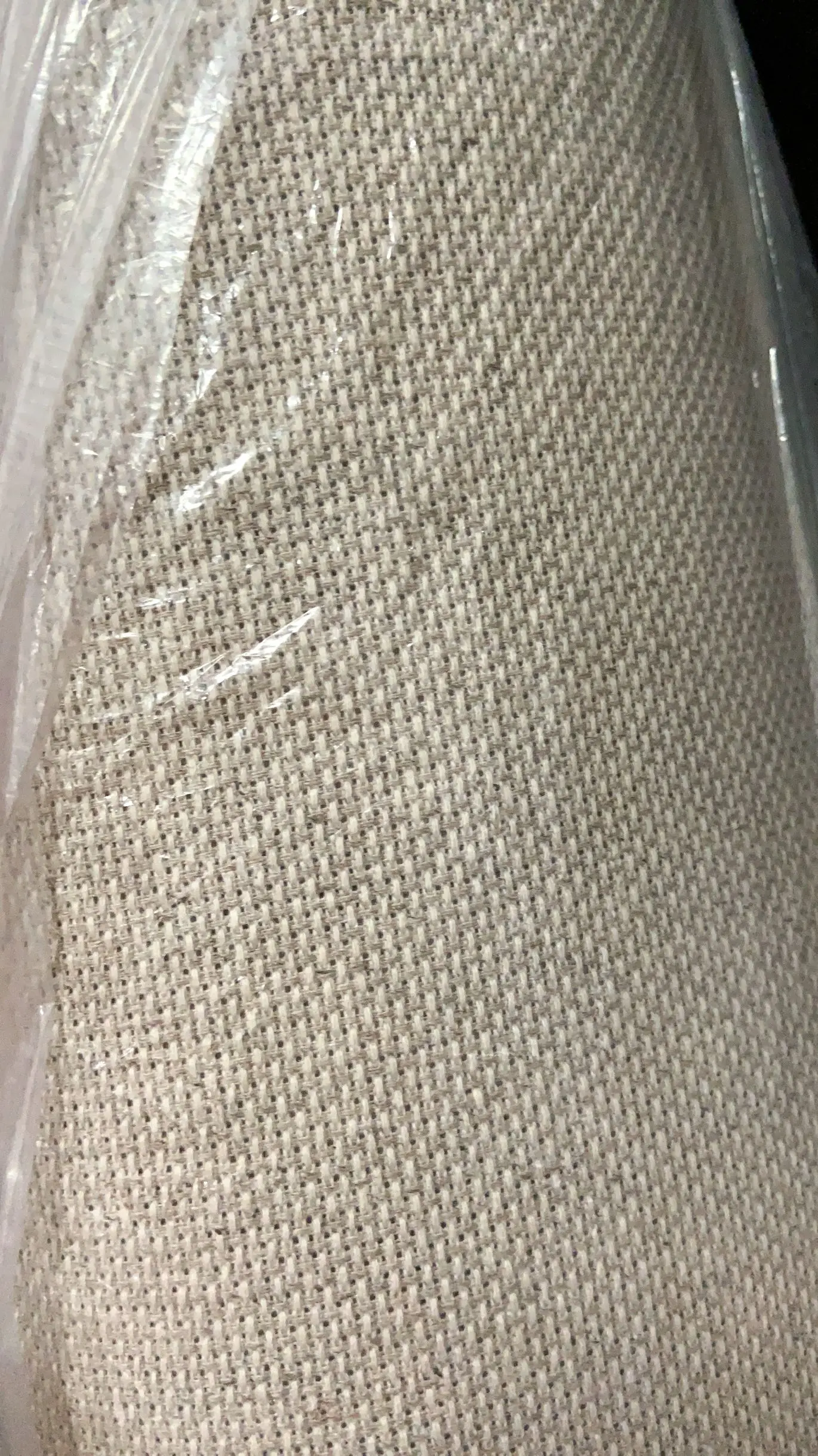 DMC ткань/aida сток хлопок 14CT 30*30 см Вышивка крестом Аида холст ткань 25 цветов на выбор-1 - Цвет: Коричневый