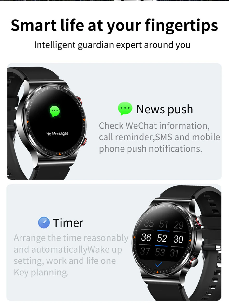 454*454 HD 1.39 inch display Smart Watch Men Bluetooth Call IP68 Waterproof music player link Bluetooth headset Smartwatch Men