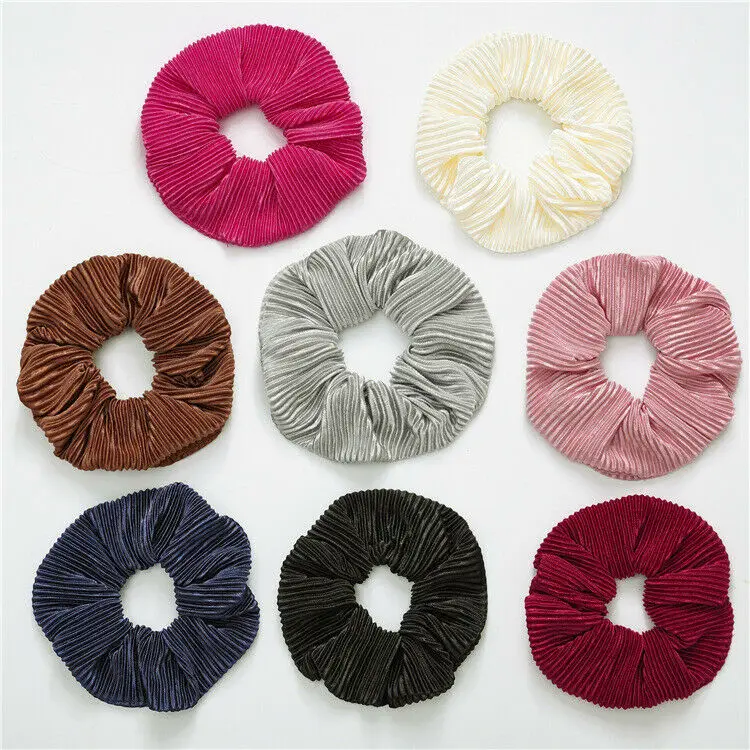 

9PCS Women Pure Color Hair Scrunchie Ring Elastic Bobble Sports Dance Scrunchie