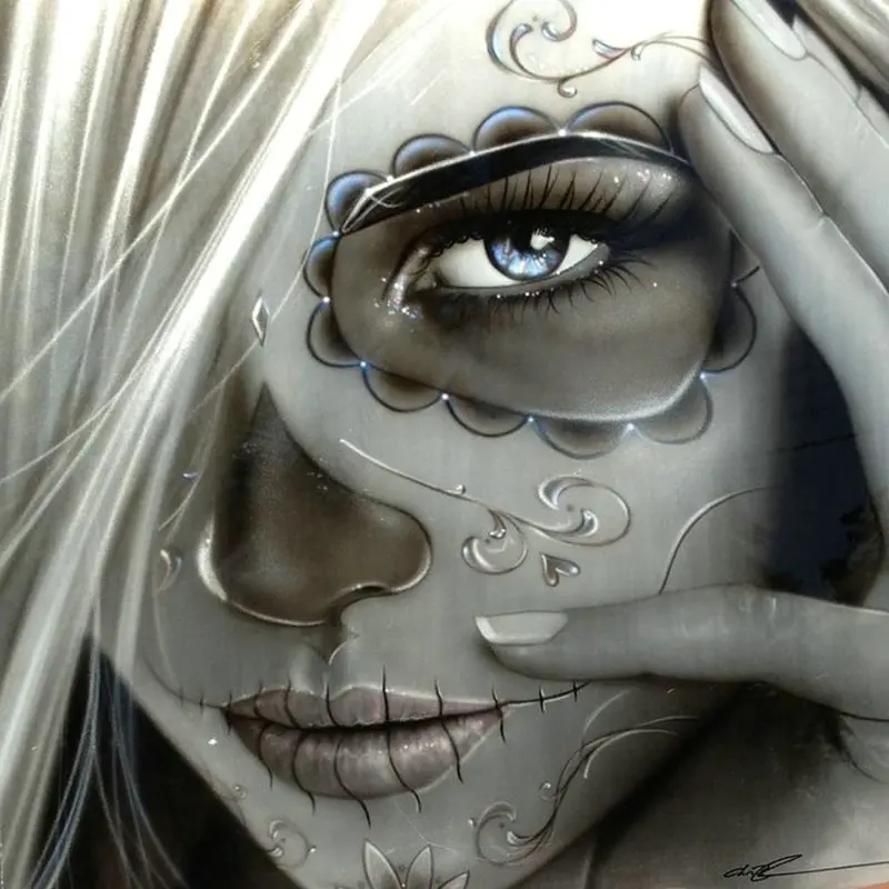 Full Square/Round Drill 5D DIY Diamond Painting &quotSkull Woman&quot 3D Rhinestone Embroidery Cross Stitch Home Decor | Дом и сад