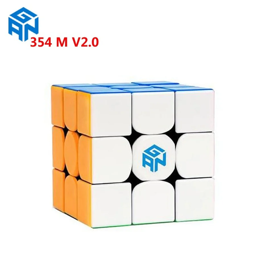 Gan Speed 354M V2 ges Cubes 3X3X3 Magnetic Neo 354 M 3x3 Magic Cube Professional Puzzle 354m v2 gan m V2.0 GES Boy Toy | Игрушки и хобби