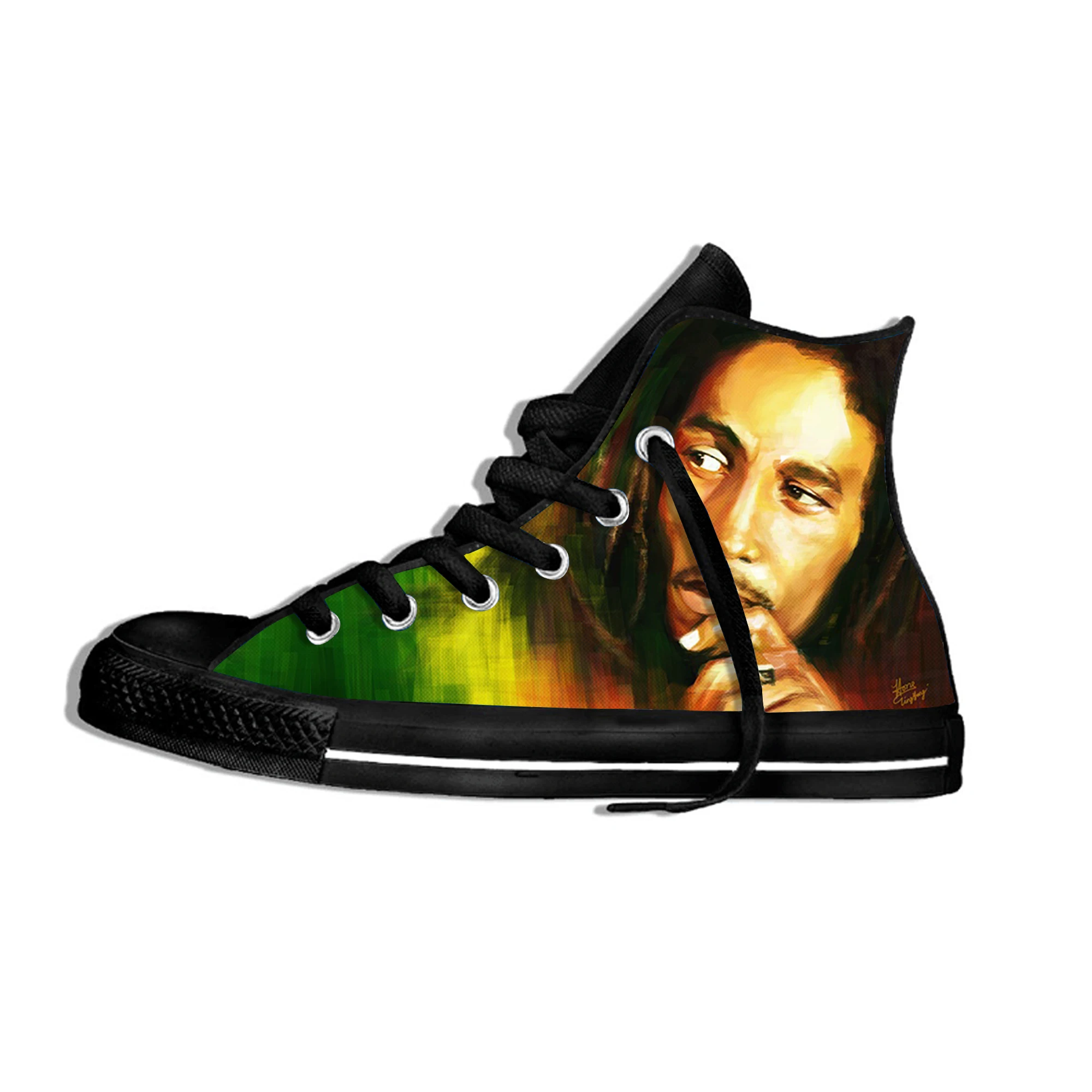 

2019 Hot Fashion Man's and Woman's Reggae Star Bob Marley Walking Breathable Shoes Outdoor Lightweight Sneakers