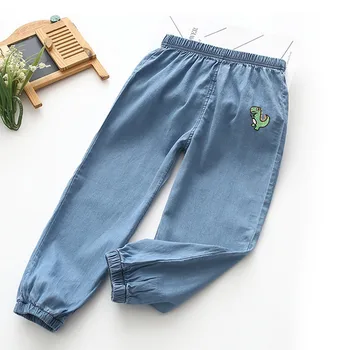 

Toddler Boys harem pants Embroidery print cartoon Jeans spring summer Baby Girls trousers long kids pants 3-9 years