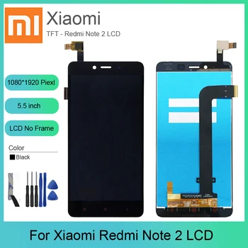 

5.5 in For XiaoMi Redmi Note 2 LCD Display+Touch Screen Digitizer Assembly +Tools Glass Panel Sensor For Note 2 Original Screen