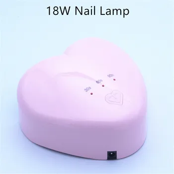 

18W Nail Lamp 30s 60s 90s Three-gear timing function 8pcs LED/UV Double light source lamp beads Dry quickly and efficiently
