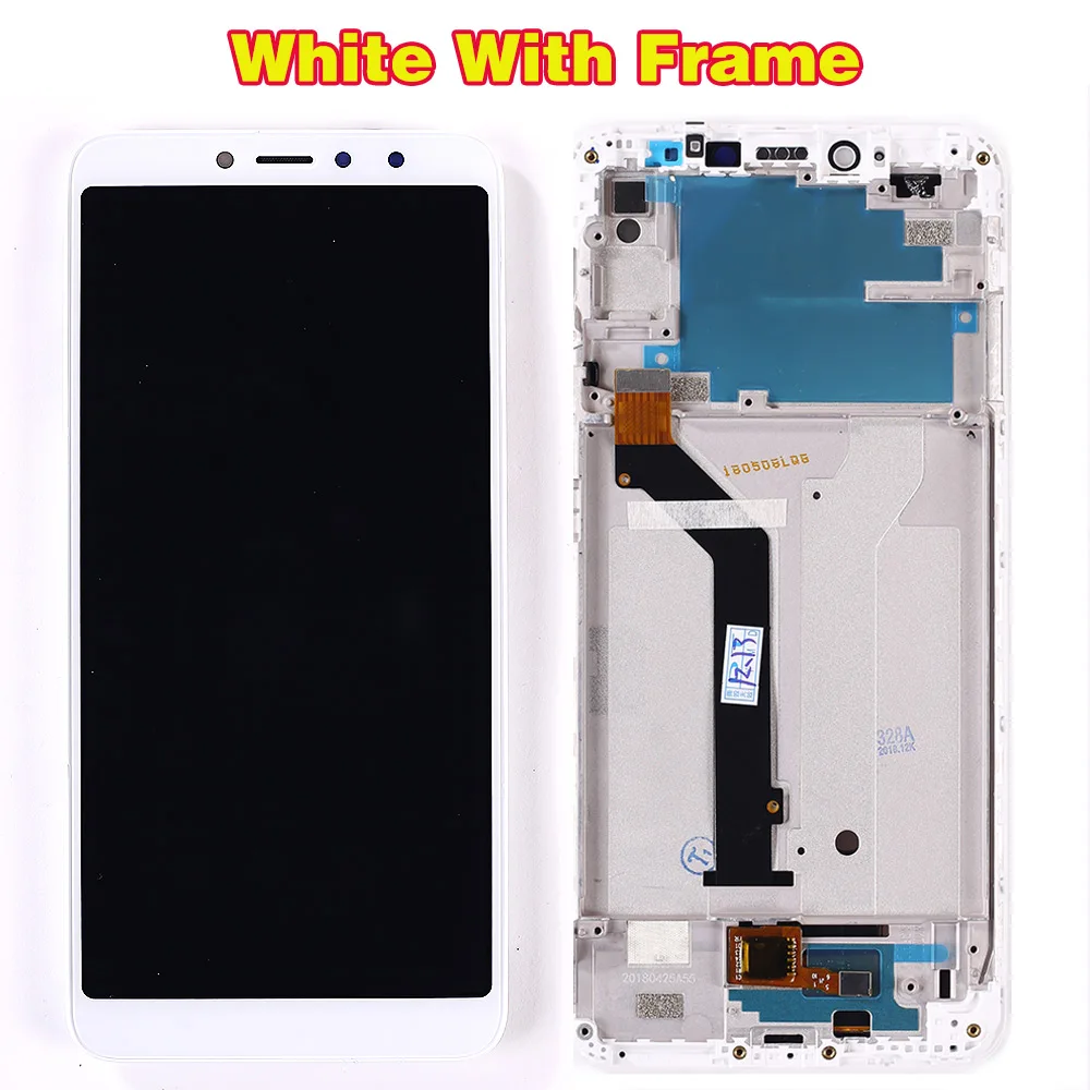 Vancca протестированный 5,99 дюймовый ЖК-дисплей дигитайзер в сборе для Xiaomi Redmi S2 рамка сенсорный экран с 10 точечной функцией черный - Цвет: White with Frame