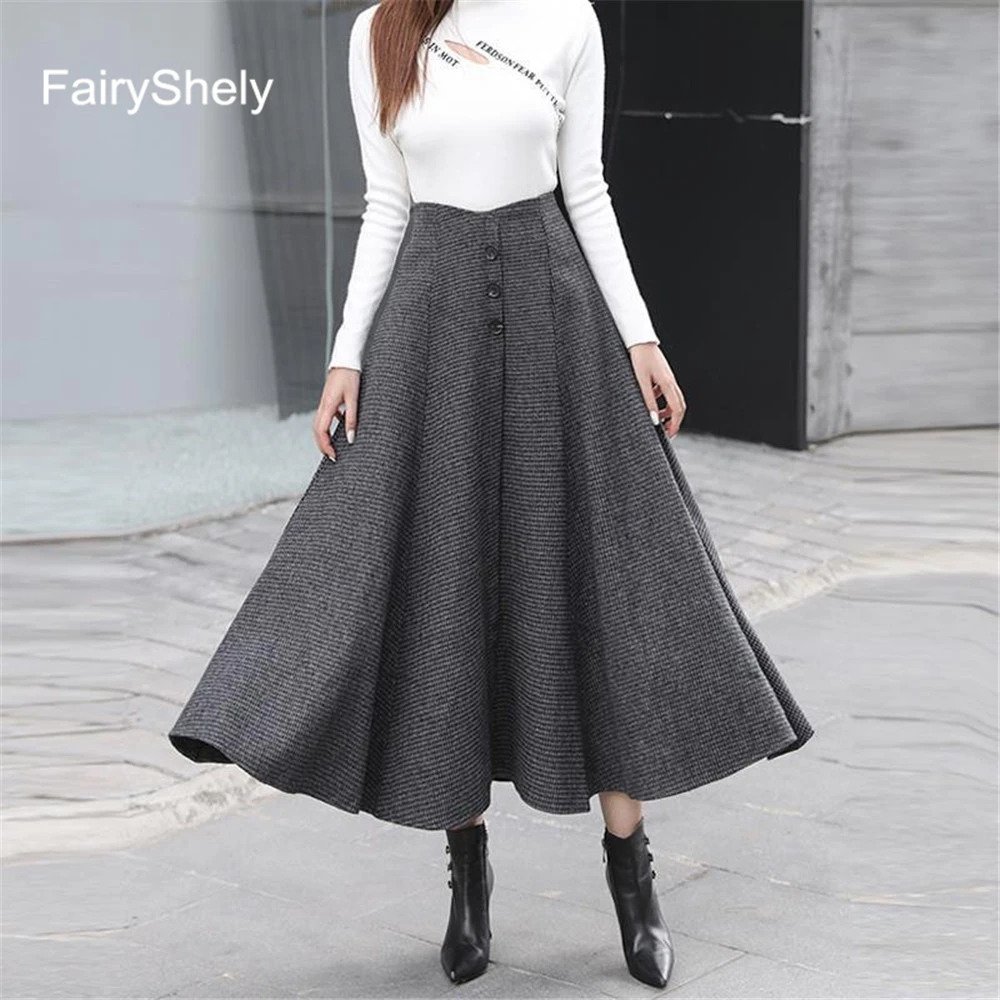 Long tweed skirt Clearance