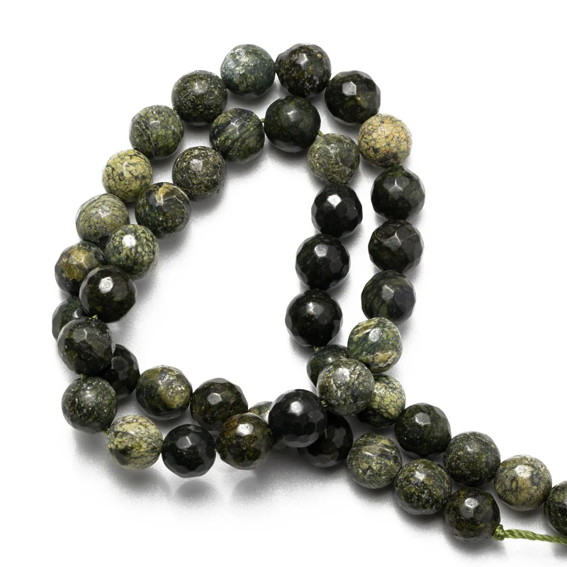 Оптовая продажа граненые русские змеиные бусины из натурального камня 4 6 8 10 12 мм