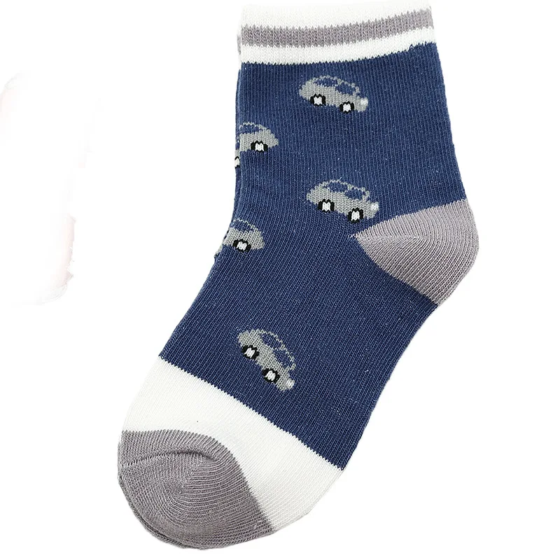 5 пар/партия, детские носки, осенне-зимние хлопковые носки с рисунком для мальчиков, От 2 до 15 лет, детские носки