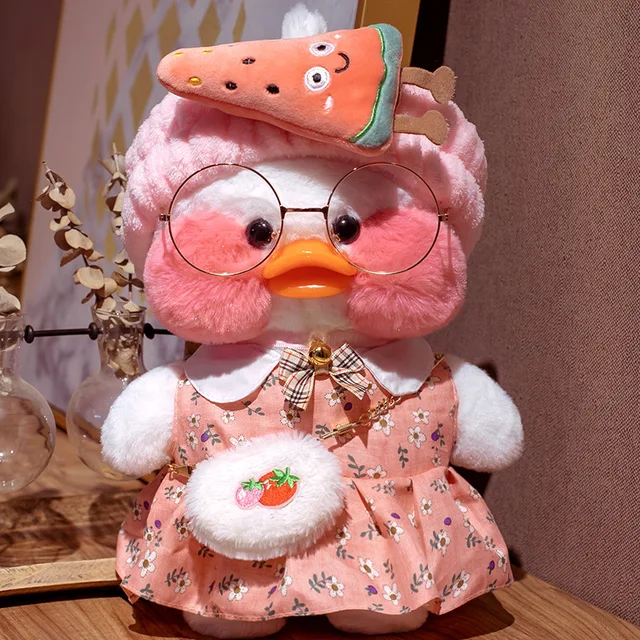 Clothes Headband Glasses Accessories for 30cm LaLafanfan Duck Plush 4