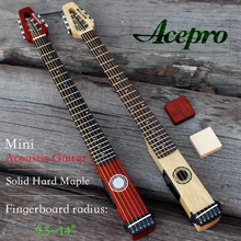 Acepro акустическая электрогитара, мини и бесшумная Акустическая гитара со звуковым видео, глянец натуральный клен туристическая гитара ra
