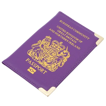 

Metal Corner Passport Case PU Leather Passports Cover High Quality Passport Protection Cases Fashion Passport Cards Holder