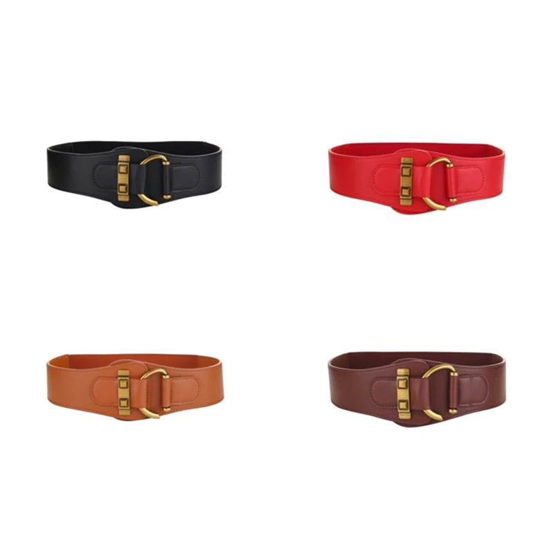 Abrigo elástico de cuero para mujer, chaquetas de charol con sello de cintura ancha, para mujer, accesorios de ropa|Cinturones mujer| AliExpress