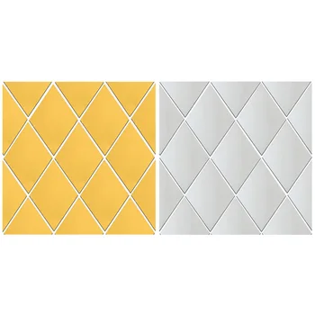 

17pcs Diamonds Triangles Acrylic Mirror Wall Sticker Living Room Bathroom Home Decor 3D DIY Art Wall Decals House Decoration