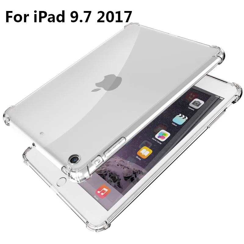 Shockproof Silicon Case For New iPad Air 1 Air 2 Pro 10.5 9.7 Mini 2 3 4 Case Soft Cover for iPad ipad3 Air 2 Pro 10.5 - Цвет: For ipad 9.7 2017