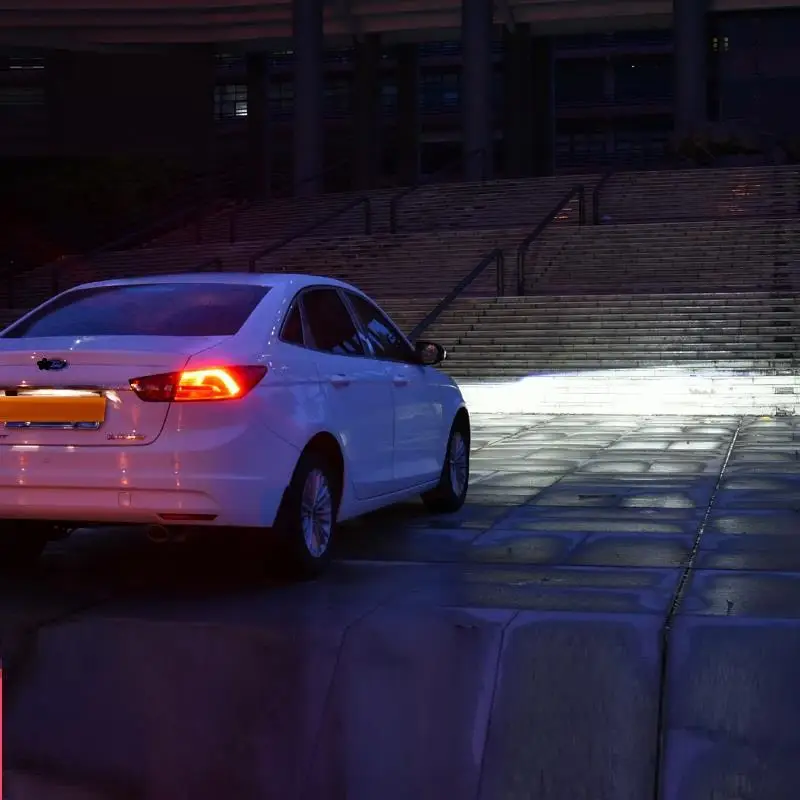Cob боковой сигнал поворота автомобиля Стайлинг внешний Luces Para авто Drl светодиодные фары автомобиля фары в сборе 17 18 для Ford Escort