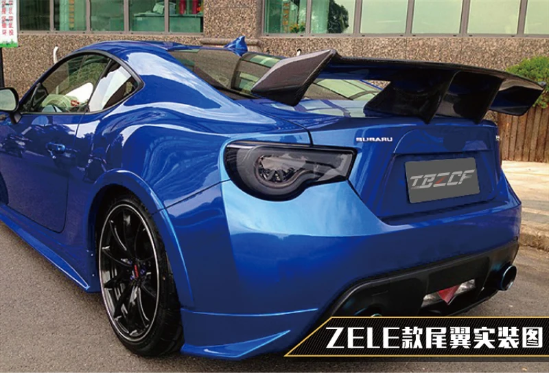 Автомобиль-Стайлинг углеродного волокна материал ZELE стиль GT 86 BRZ задний спойлер, крыло, багажник для Subaru BRZ Toyota 86 GT86