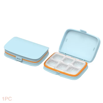 

Small Organizer Sealed Travel Lightweight Storage Portable Plastic Subpackage Detachable Multi-function Pill Case Container Mini