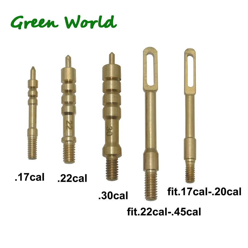 Green World 11 шт./лот. 22cal-. 45cal набор кистей для чистки пистолета из латуни с острым наконечником, шлицевые накладные петли