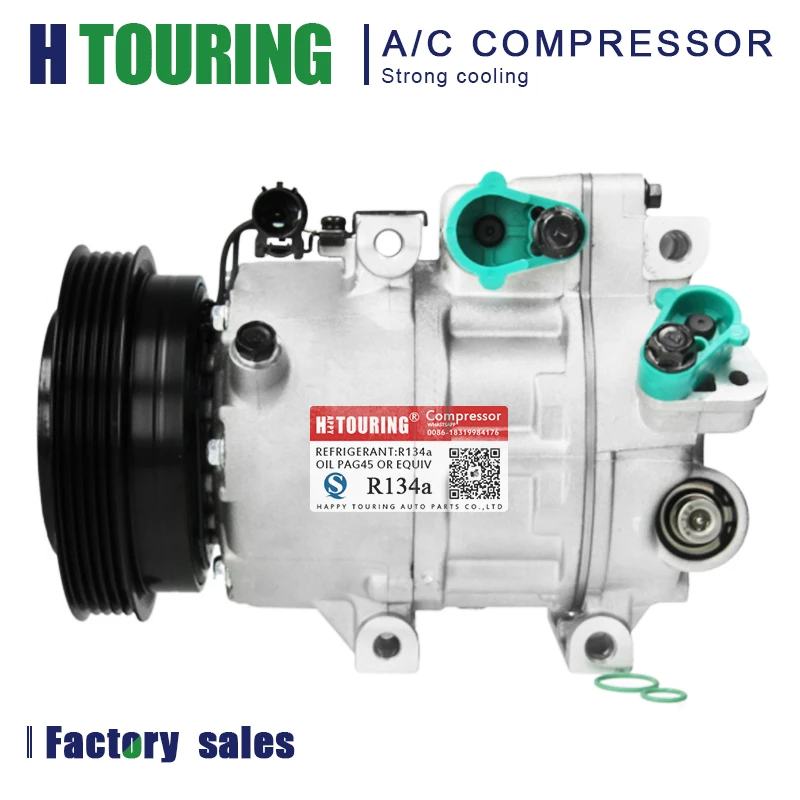 

VS16N AC Compressor For Hyundai ACCENT Verna Elantra i30 i20 / Kia Ceed 977011E300 977012H200 97701-1E300 97701-2H200 TSP0155935