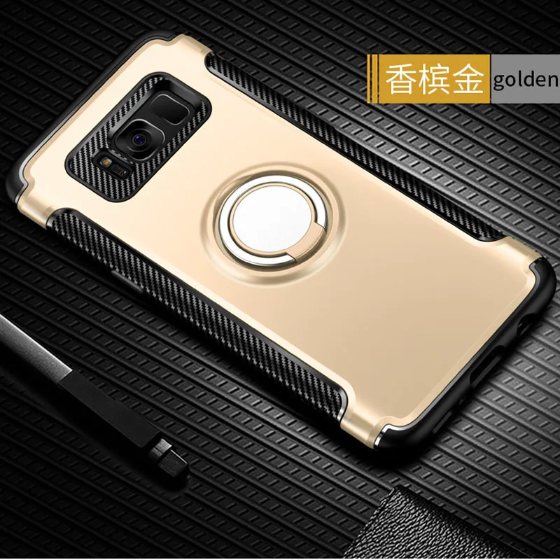 Роскошный бронированный металлический магнит чехол для samsung Galaxy S9 Plus чехол для samsung S9 чехол 360 Защитный чехол с держателем для телефона
