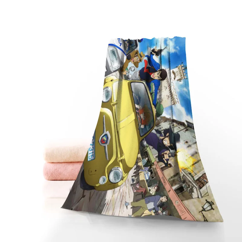 Anime Lupin The Third Towels Microfiber Bath Towels Travel,Beach,Face Towel Creative Towel Size 35X75cm,70X140cm