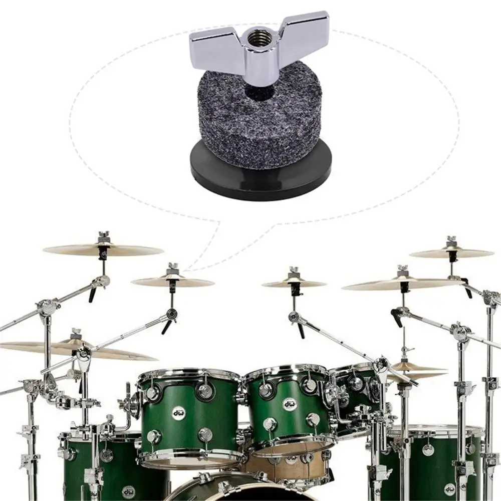 

18 Cymbal Stand Replacement Felt Washers Sleeves Wing Nuts Kit for Drum Set