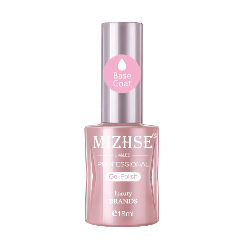 Base Coat MIZHSE, 18 мл, цветной УФ-гель для ногтей, верхнее покрытие, Гибридный гель для ногтей, замачиваемый, стойкий лак для ногтей, Гель-лак - Цвет: Base Coat