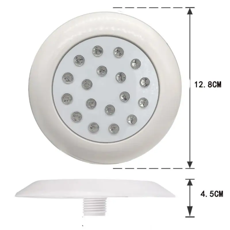 Ip68 Waterproof LED Swimming Pool Light 12V 12W RGB Underwater Lights Wireless Remote Control Wall Mounted Ambient Light best underwater boat lights