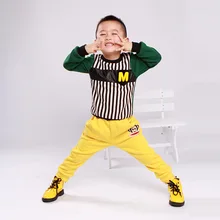 Осень-зима, детские бархатные спортивные штаны, шаровары с рисунком маленькой обезьянки, детские бархатные повседневные гимнастические штаны