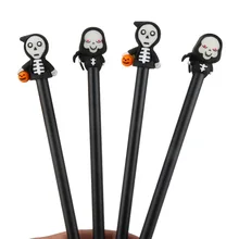 2 шт./партия Хэллоуин скелет светящиеся чернила для гелевой ручки ручка рекламный подарок канцелярские товары для школы и офиса