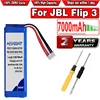 HSABAT-Batería de altavoz para JBL Flip 4 Flip4 Edición especial, 7000mAh, GSP872693 01, para JBL Flip 3 Flip3, color gris, GSP872693, P763098 03 ► Foto 2/3