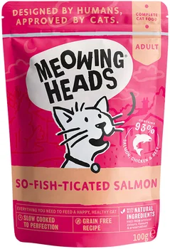 

BARKING HEADS BARKING HEADS Fish gourmet for adult cats with salmon, chicken and beef 100g