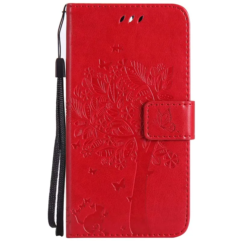 Узор чехол для Nokia 3310 TA-1030 Lumia N 435 550 630 635 640 650 950 N950 чехол-портмоне с откидной крышкой из искусственной кожи чехол B128 - Цвет: Red-Tree