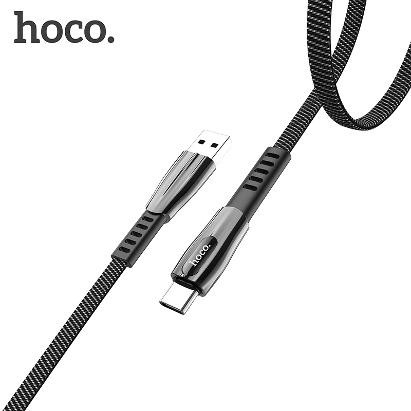 Кабель HOCO USB Type-C 3A кабель C для быстрой зарядки и передачи данных Samsung S20 S10 S9 Xiaomi mi 11