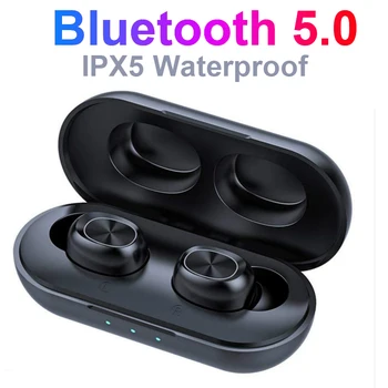 

2020 new B5TWS Bluetooth headset with wireless charging box fashion wireless earbuds 3D stereo IPX5 waterproof whit charging box