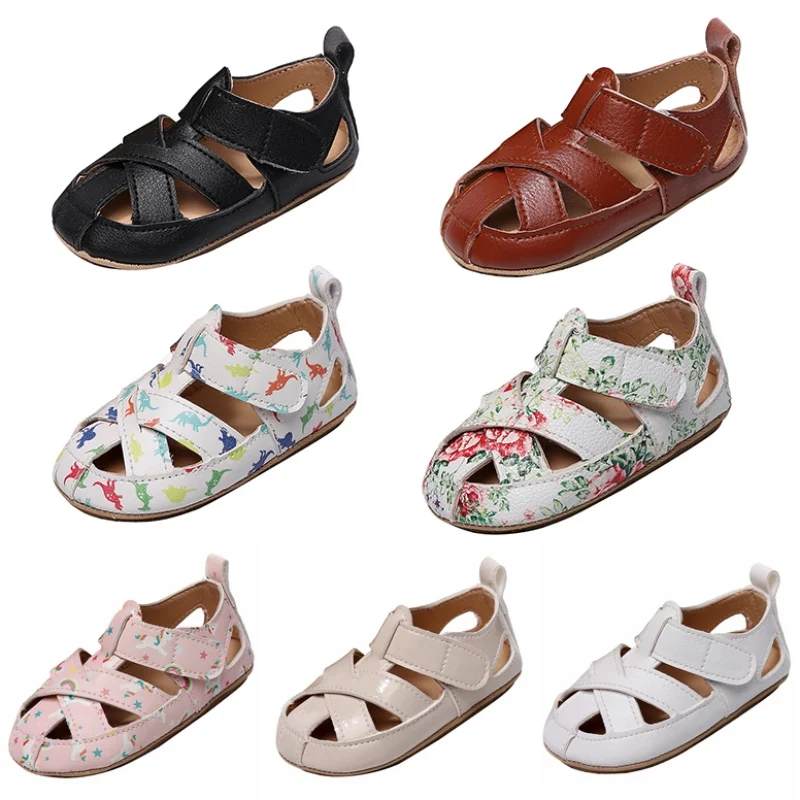 Summer Infant Sandals Children Kids Baby Girls Boys Hollow Out Crossed Strap Leather Beach Roman Shoes Sneaker